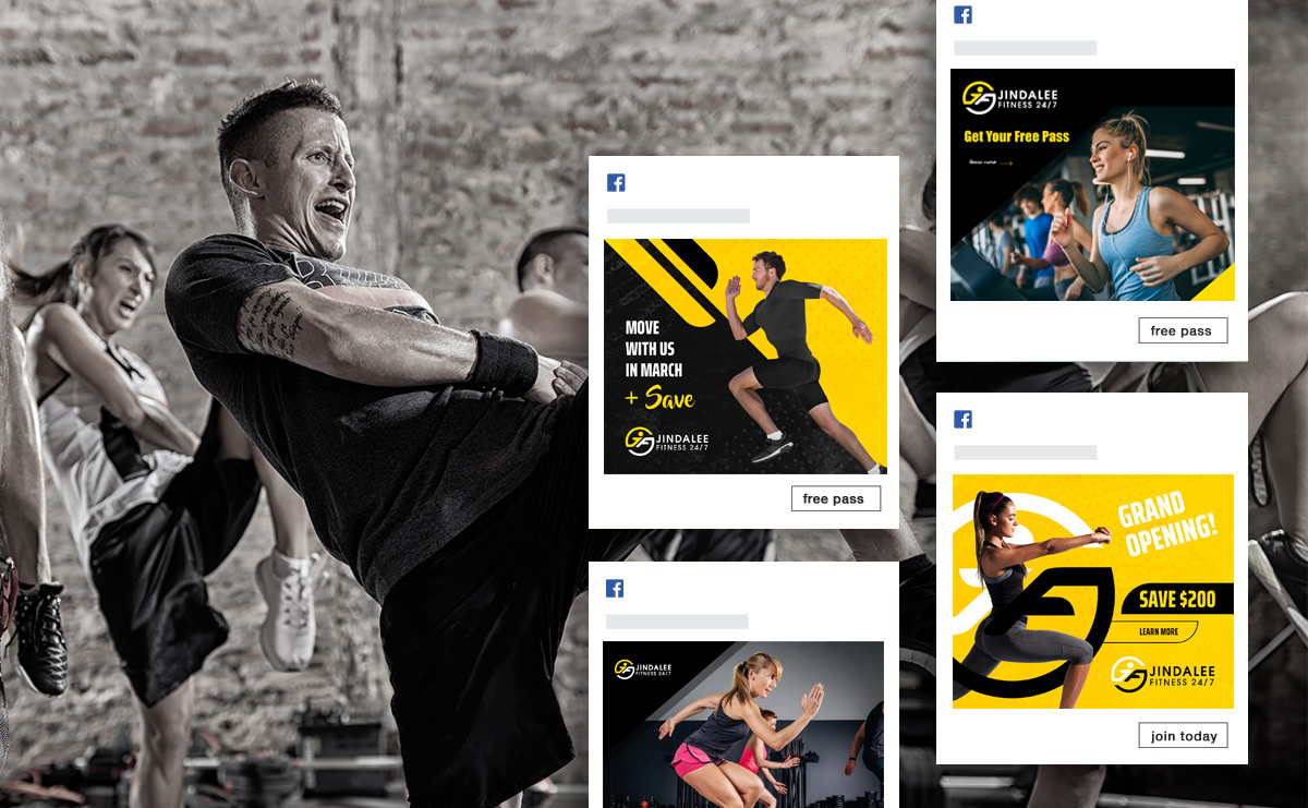 web design portfolio image for the jindalee gym website built by kmo