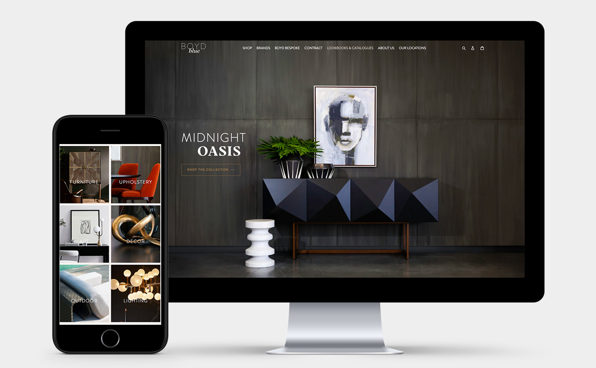 website portfolio image representing boyd blue web design built in shopify